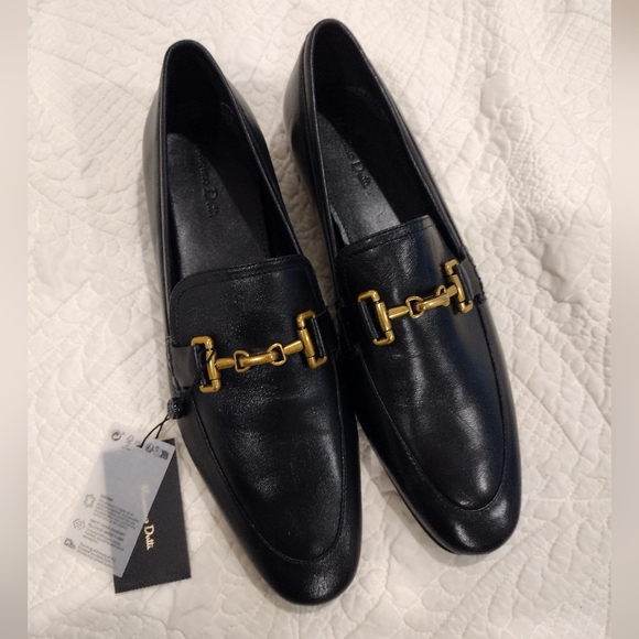 NWT Massimo Duttti Black Leather Horsebit Loafer Size 9 - Picture 7 of 10